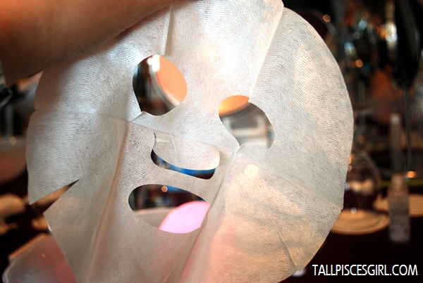 Then, open up the paper mask