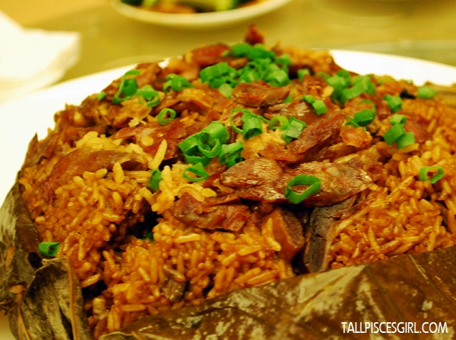 Steamed Lotus Leaf Rice with Assorted Preserved Meat, Chicken Sausage and Yam Steamed Lotus Leaf Rice with Assorted Preserved Meat, Chicken Sausage and Yam