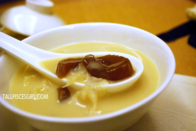 Chilled Soy Bean with Sea Coconut, Lotus Seed and Black Pearl Chilled Soy Bean with Sea Coconut, Lotus Seed and Black Pearl