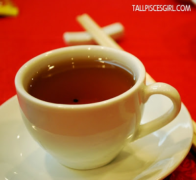 Enjoying a cup of premium Chinese Tea while mingling with fellow bloggers