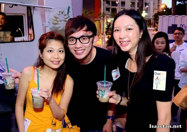 Kahmon, Tamago and I (I'm wearing orange skirt LOL!)