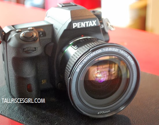 Pentax K-3 with 14mm lens