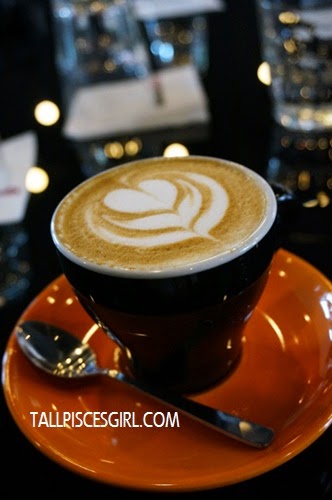 A cup of cappuccino gives me energy for the day