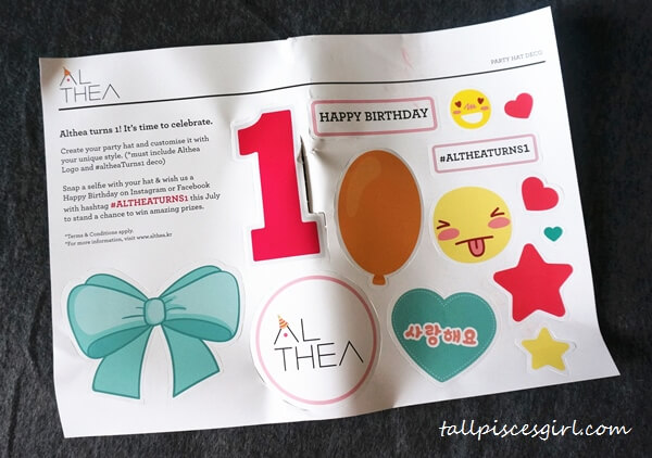 Decorations for your party hat
