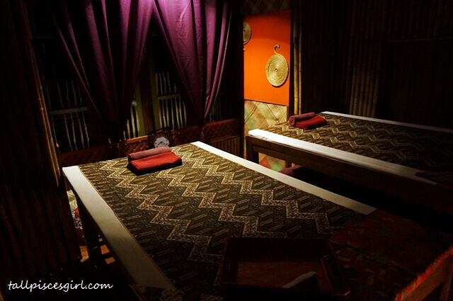 Private rooms for body massage
