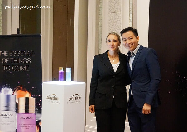 DSC01521 | NEW: Swiss line Cell Shock Facial Boosting Essence & Cell Shock White Facial Brightening Essence Ms. Barbara Iacobucci, International Training Manager of Swiss line and Mr. Yip Wei Yin, CEO of Cheerful Marketing Sdn Bhd