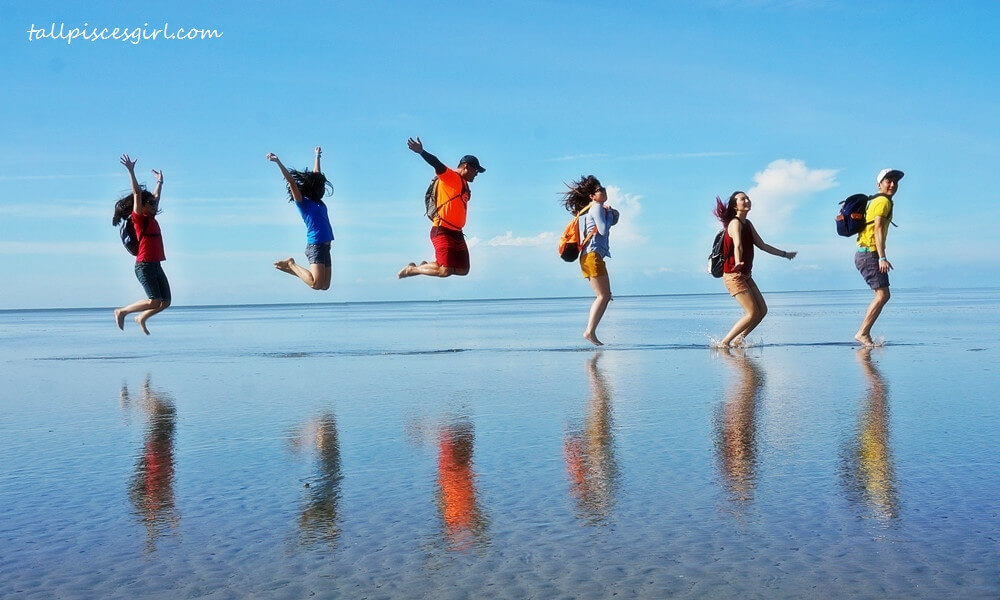 Jump shot @ Sky Mirror, Sasaran Beach