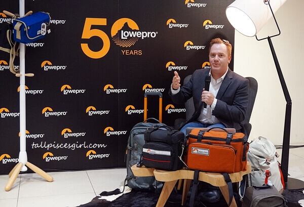 DSC06322 | Lowepro Unveils 18 New Multifunctional Lifestyle Bags Product Development & Manufacturing Senior Director of Lowepro, Mr. Kevin Crandall