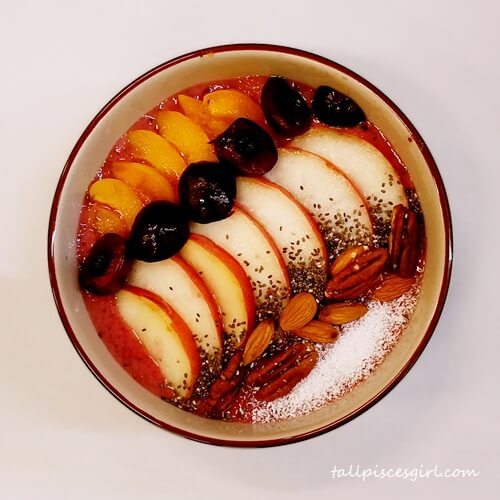 Australian Cherries and Summer Fruits Smoothie Bowl