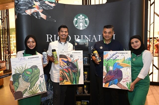 Mr. Sydney Quays & Rico Rinaldi with Rico RInaldi X Starbucks merchandises