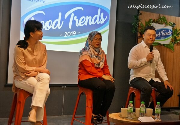 Panellist speaking to the media about Food Trends in Malaysia in 2019