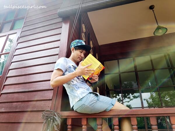 Rays of light shone upon him | Experience Kampung Life at Rimba Alor Orchard Villas Melaka Rays of light shone upon him