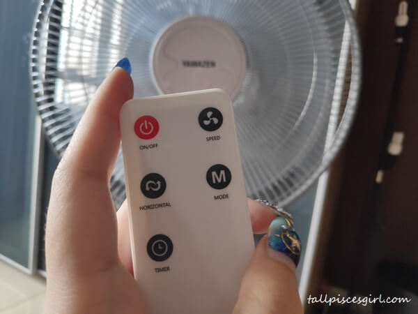YAMAZEN stand fan with remote control