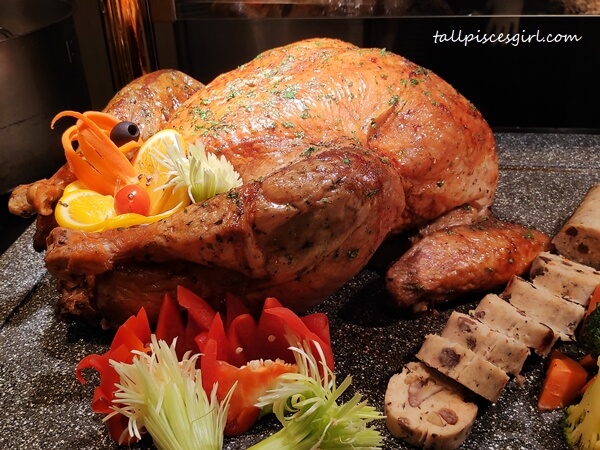 Roasted Whole Honey and Herb Turkey with Traditional Chestnut Stuffing