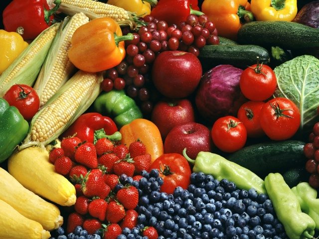 Eat vegetables and fruits for healthy lifestyle