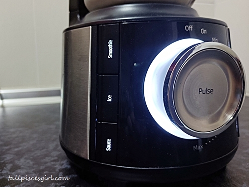 Programme buttons on Beko Vacuum Blender