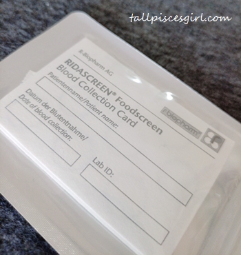 ImuPro Food Allergy Test Blood Collection Card | Speedoc Telemedicine App X Allergy Test Review ImuPro Food Allergy Test Blood Collection Card