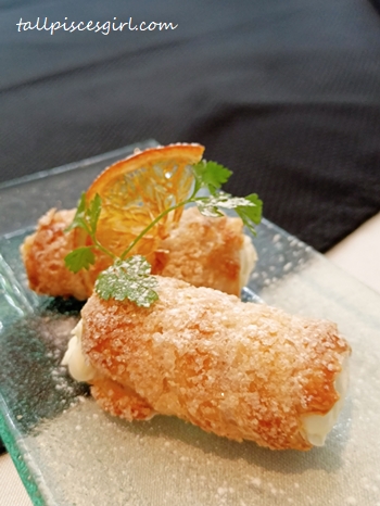 Puff Pastry Cannoli filled with Mascarpone Mousse | V's Lounge @ Menara Amplewest Kuala Lumpur Puff Pastry Cannoli (filled with Mascarpone Mousse)