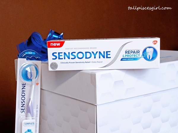 Sensodyne Repair and Protect Deep Repair Toothpaste and Sensodyne Complete Protection Toothbrush for Sensitive Teeth