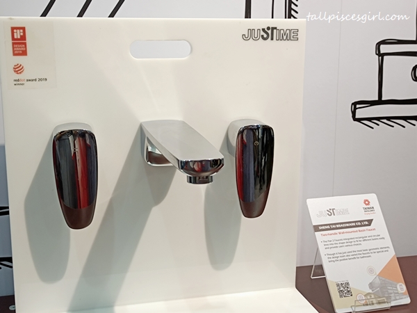 Two-Handle Wall-Mounted Basin Faucet from Justime