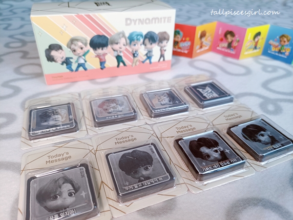 TinyTAN Message Chocolate Ver 2 Dynamite delivers a message of hope and comfort