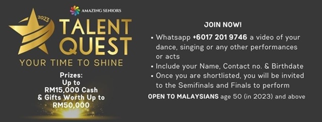 How to Join Amazing Seniors Talent Quest 2023