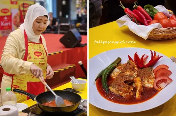 Passionate Malaysian foodie Ayraa Aziz sharing her air tangan in preparing Ikan Sambal Pedas using MAGGI Sambal Tumis | MAGGI Celebrates Malaysia Through the ‘Air Tangan’ of Malaysians Passionate Malaysian foodie, Ayraa Aziz sharing her air tangan in preparing Ikan Sambal Pedas using MAGGI Sambal Tumis