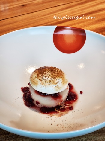 Dessert Yuzu Mochi Meringue | Nobu KL Festive Omakase Menu 2023 Dessert - Yuzu Mochi Meringue