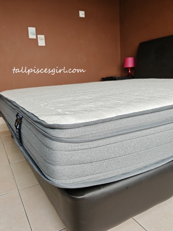 Side view of my new Origin Hybrid Mattress | Origin Hybrid Mattress Review: My Journey to Better Sleep Side view of my new Origin Hybrid Mattress